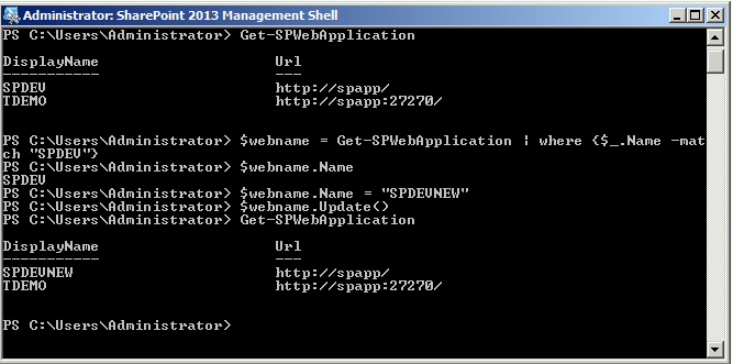 Change The Web Application Name In SharePoint On-Premises